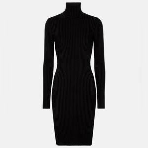 NWT Wolford merino rib dress turtleneck S
